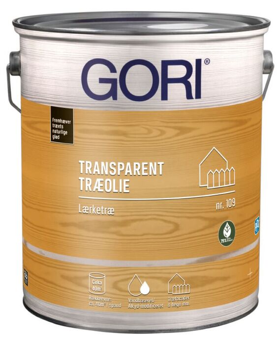 GORI 109 transparent træolie lærketræ 5 liter